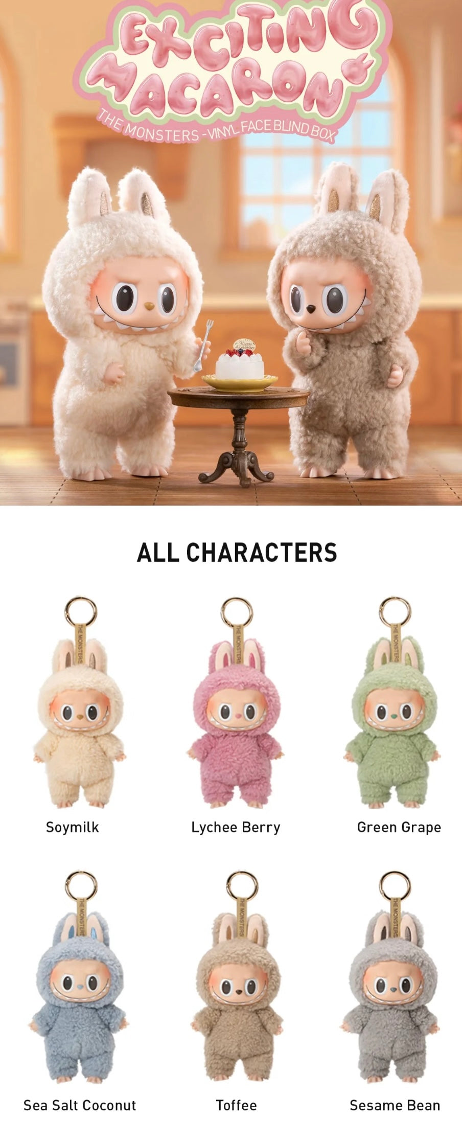 labubu 1 Authentic (support code verify)Labubu exciting macaron