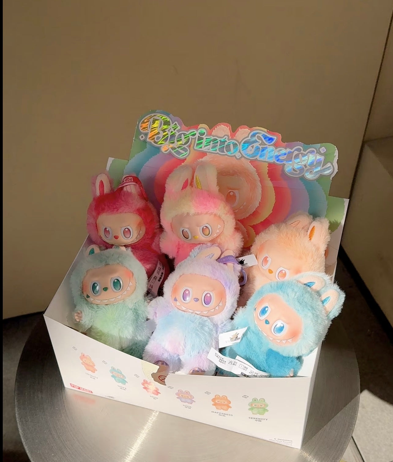 Authentic Labubu V3, Big into energy,pick specific ones we will open box but bag remain unopen inside